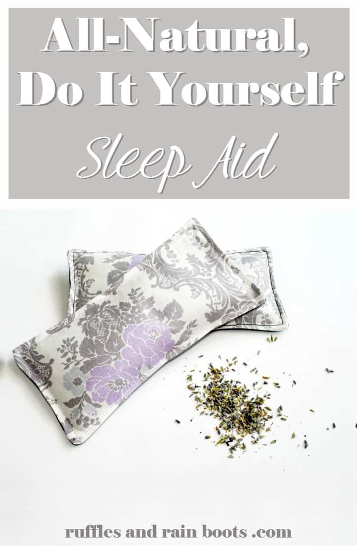 All Natural Sleep Aid! Make your own lavender infused sleep pillow. 