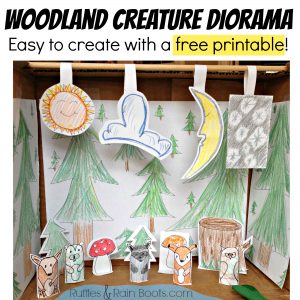 Rainy Afternoon Activity: Quick Finger Puppets and Woodland Scene
