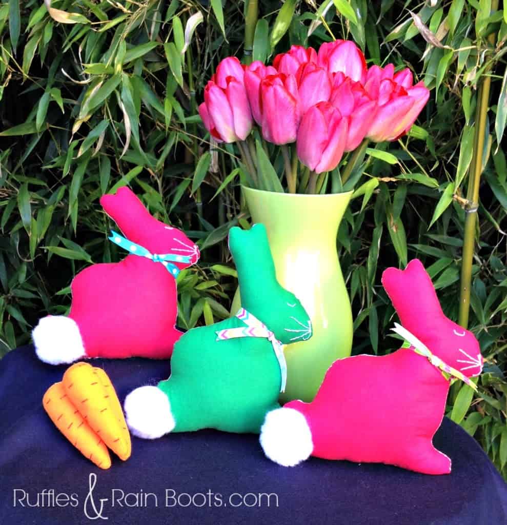 From Ruffles and Rain Boots: Easter crafts for adults and kids, Easter bunny softies, sensory bin, no sew Easter wall art, paper plate Easter basket