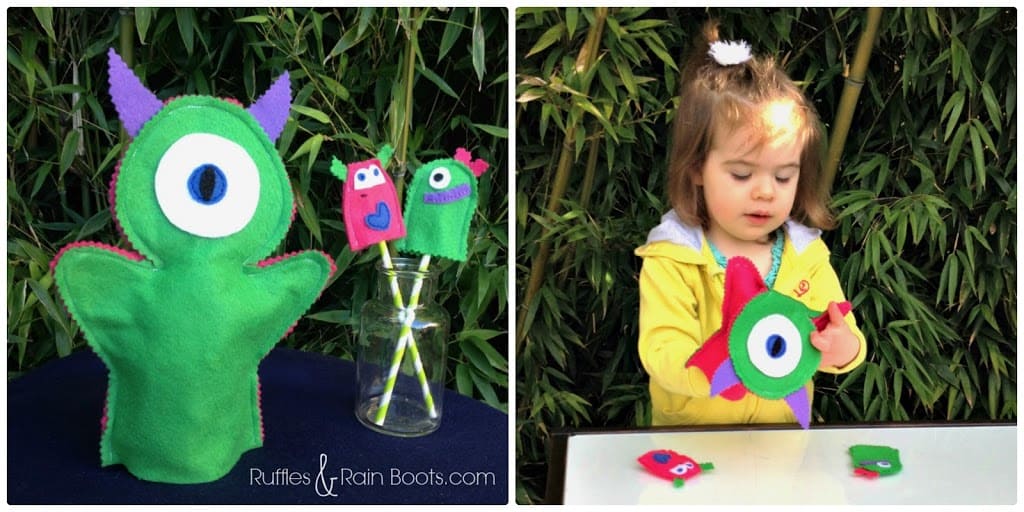 From Ruffles And Rain Boots: Monster theme, free printable, food for kids, monster books, monster puppets, monster crafts