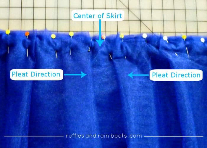 Tutorial How to Pleat a Skirt for FROZEN costumes