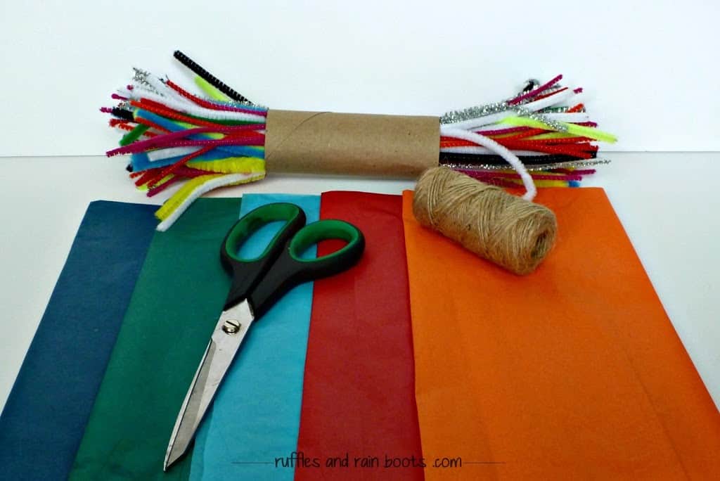 tissue-paper-craft-fringe-tassel-garland