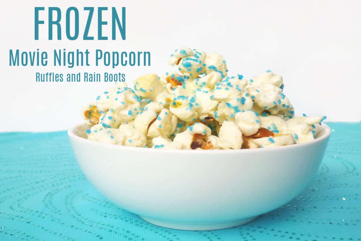 Make this FROZEN movie night popcorn treat 