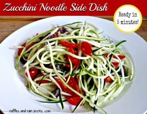 Zucchini Noodle Side Dish