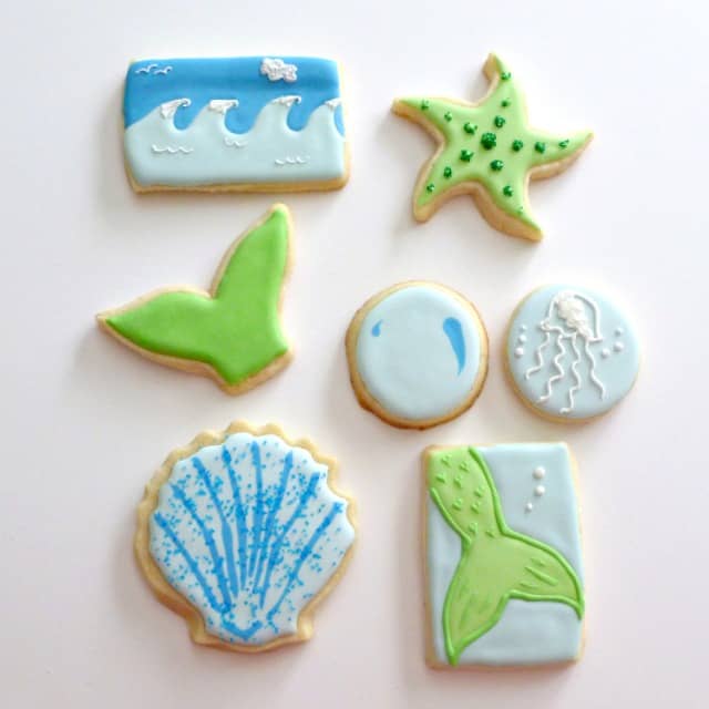 Ocean-Mermaid-Theme-Decorated-Sugar-Cookies