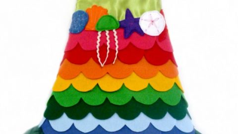Easy DIY Mermaid Costume for Halloween or Dress Up - Free Pattern!
