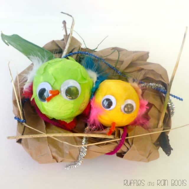 bird and nest craft for kids