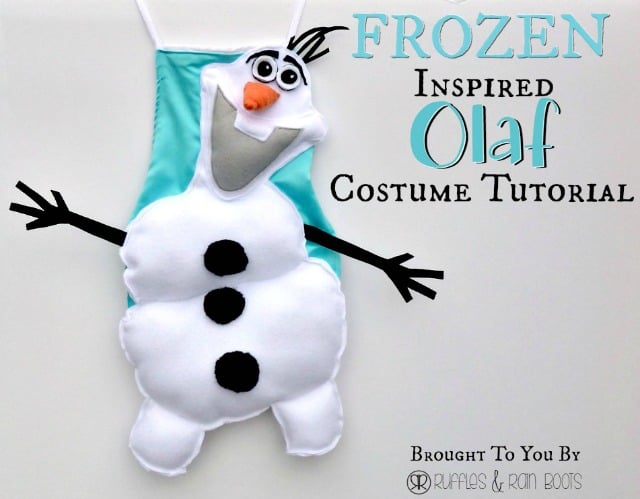 an olaf dress up costume to say awwww over