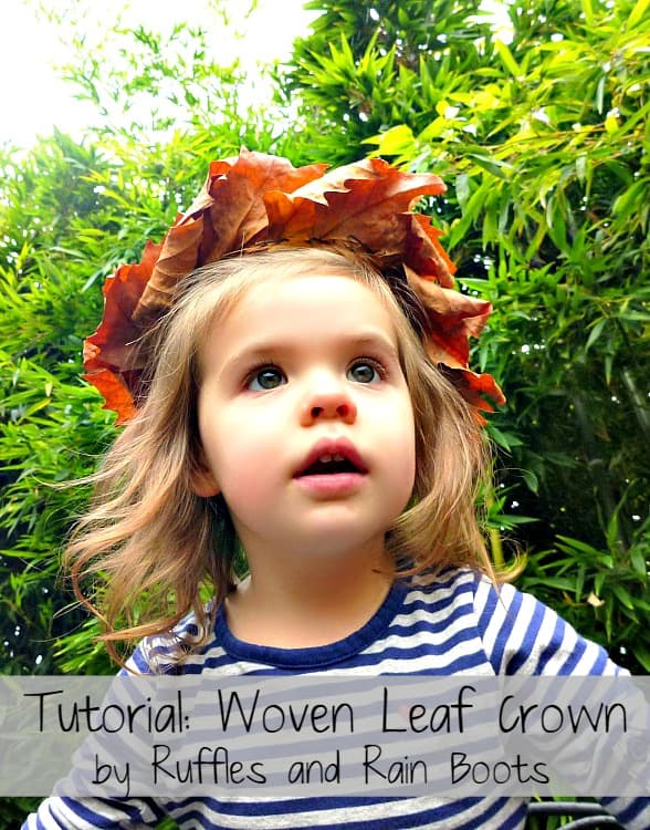 Leaf Crown Tutorial | RufflesandRainBoots.com
