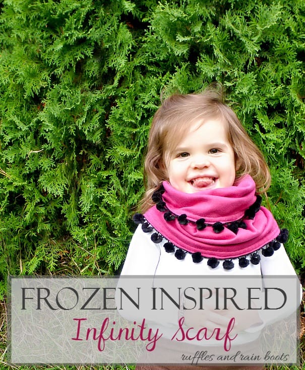 FROZEN Toddler Infinity Scarf Ruffles and Rain Boots
