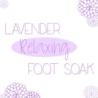Lavender Relaxing Foot Soak with OVAL 500sq