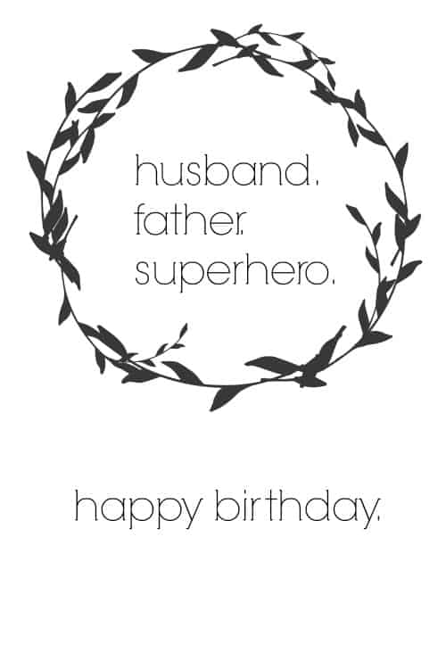 birthday cards to print for husband