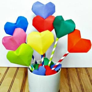 How to Make an Origami Heart Bouquet