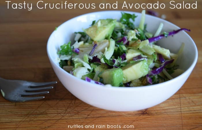 Healthy Cruciferous Salad title