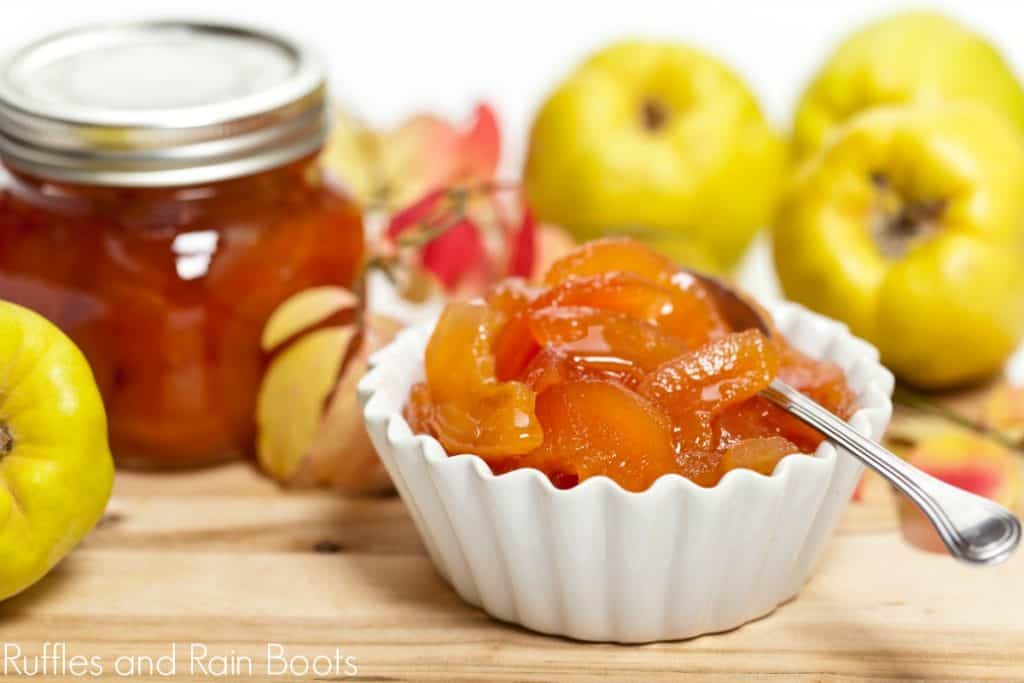 Quince Compote The Easy Way - Ruffles and Rain Boots