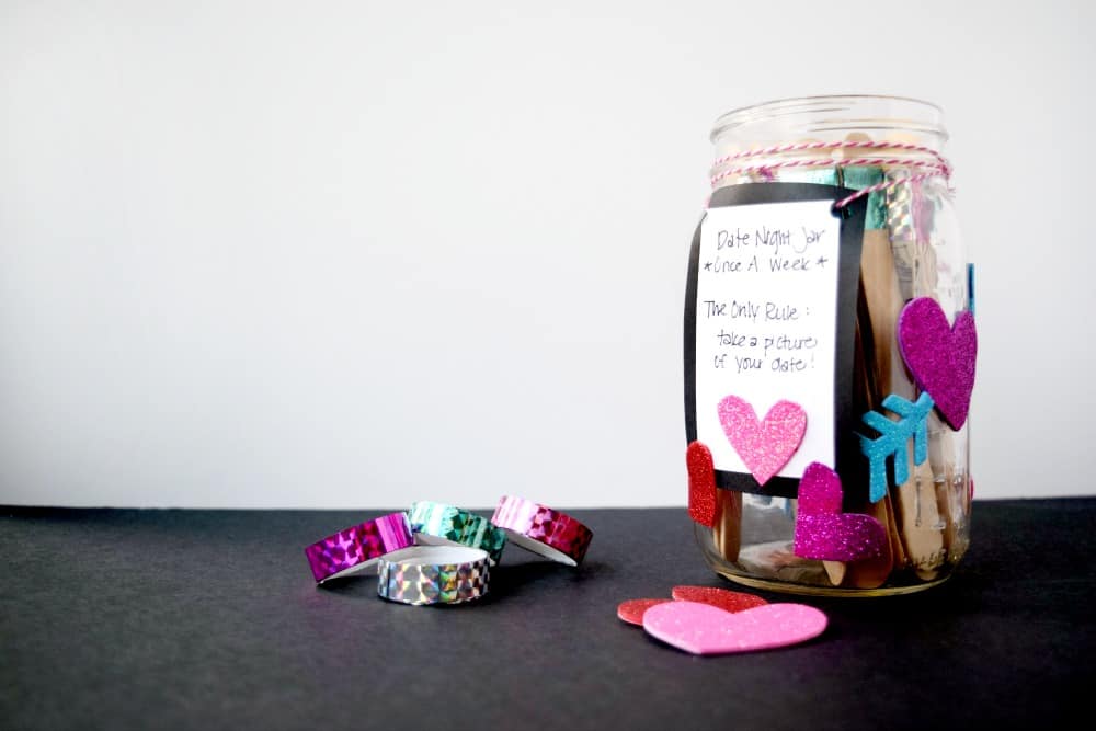 Weekly Date Night Jar - 70 Free Date Night Jar Ideas!