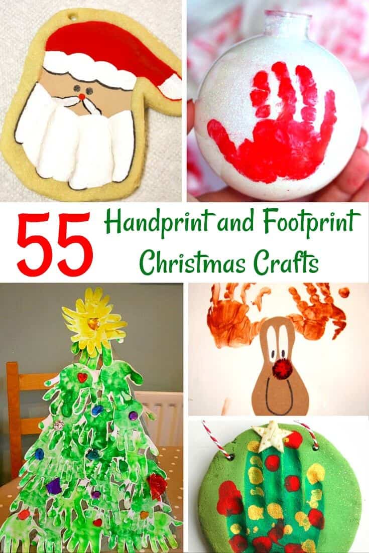 Handprint Christmas Crafts are sure to please parents, grandparents and care-givers. See these creative takes on an old-fashioned gift!