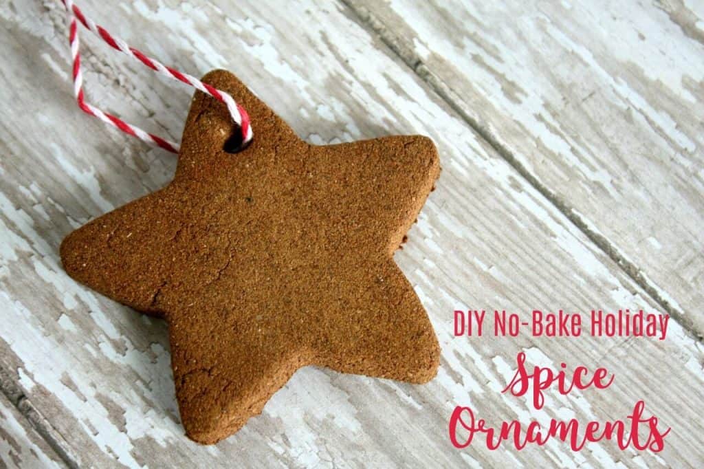 Make No Bake Spice Ornaments with Cinnamon, Applesauce, and Glue