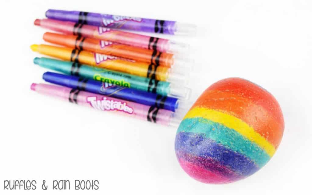 DIY Scratch Art Rock Painting Idea - Ruffles and Rain Boots