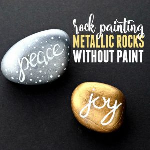 Rock Painting Gold and Silver Without Using Paint!