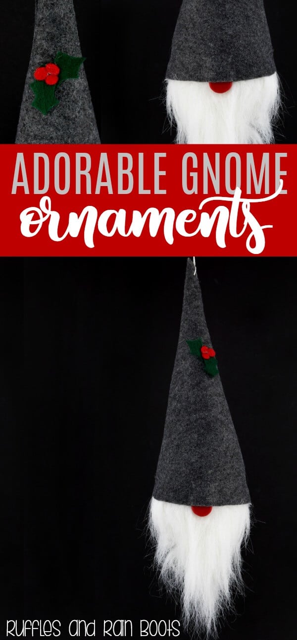 Learn how to Make an Adorable, Easy DIY Gnome Ornament for Christmas, Holiday, and Year-Round Decor #Christmas #gnome #Scandinavian #holidaydecor #DIYornaments 