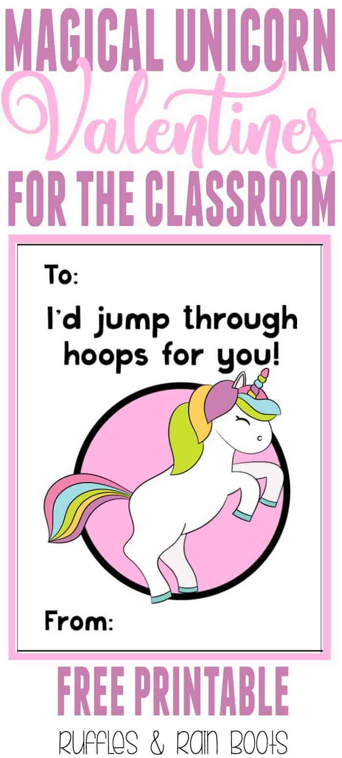 Get these oh, so adorable FREE unicorn Valentine's Day cards for kids printable. #ValentinesDay #valentines #valentinesforkids #valentinesdayards #unicorns #unicorn