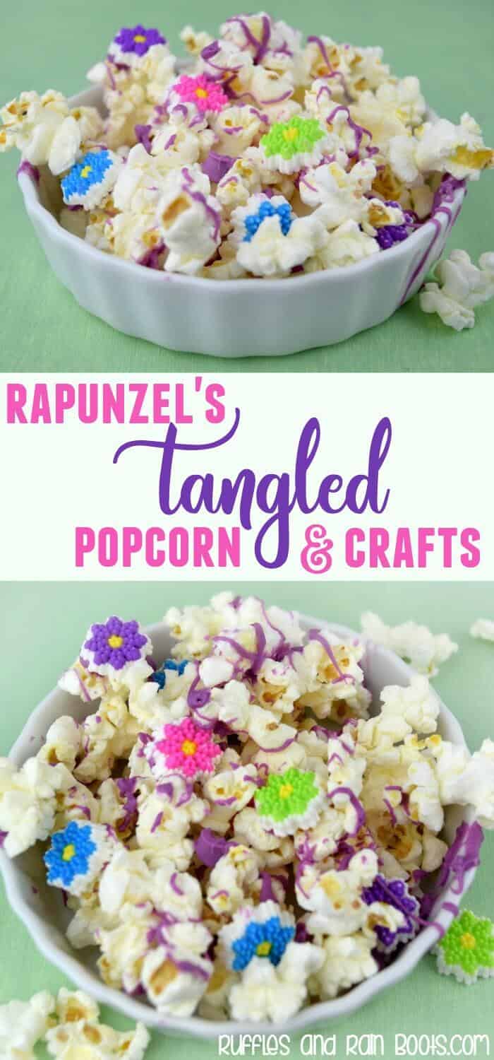 Tangled popcorn recipe for a Rapunzel movie night