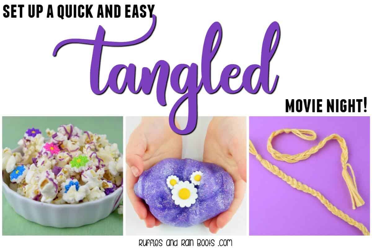 Set up a quick and easy Tangled movie night for all Rapunzel fans.