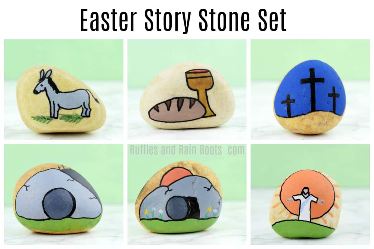 You can make this easy Easter story stone set in minutes for a wonderful way to teach and tell the story of Easter 