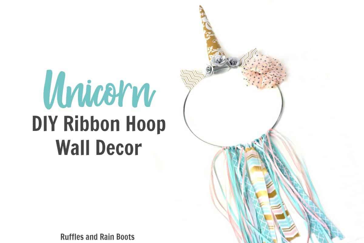 DIY Unicorn Wall Decor _ Unicorn Ribbon Ring 