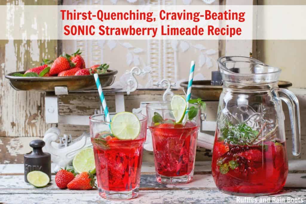 Make a Sonic Strawberry Limeade That Will Bring the Applause!