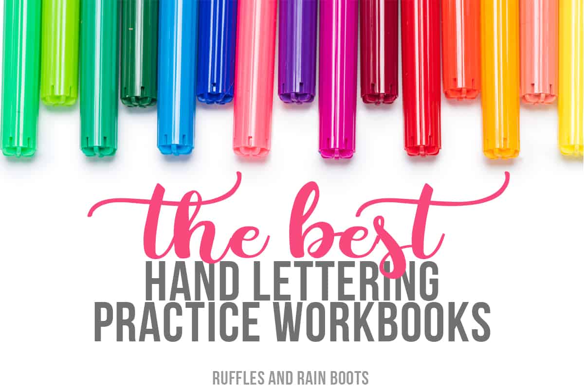 the best hand lettering practice sheets and workbooks for bounce, brush, and calligraphy