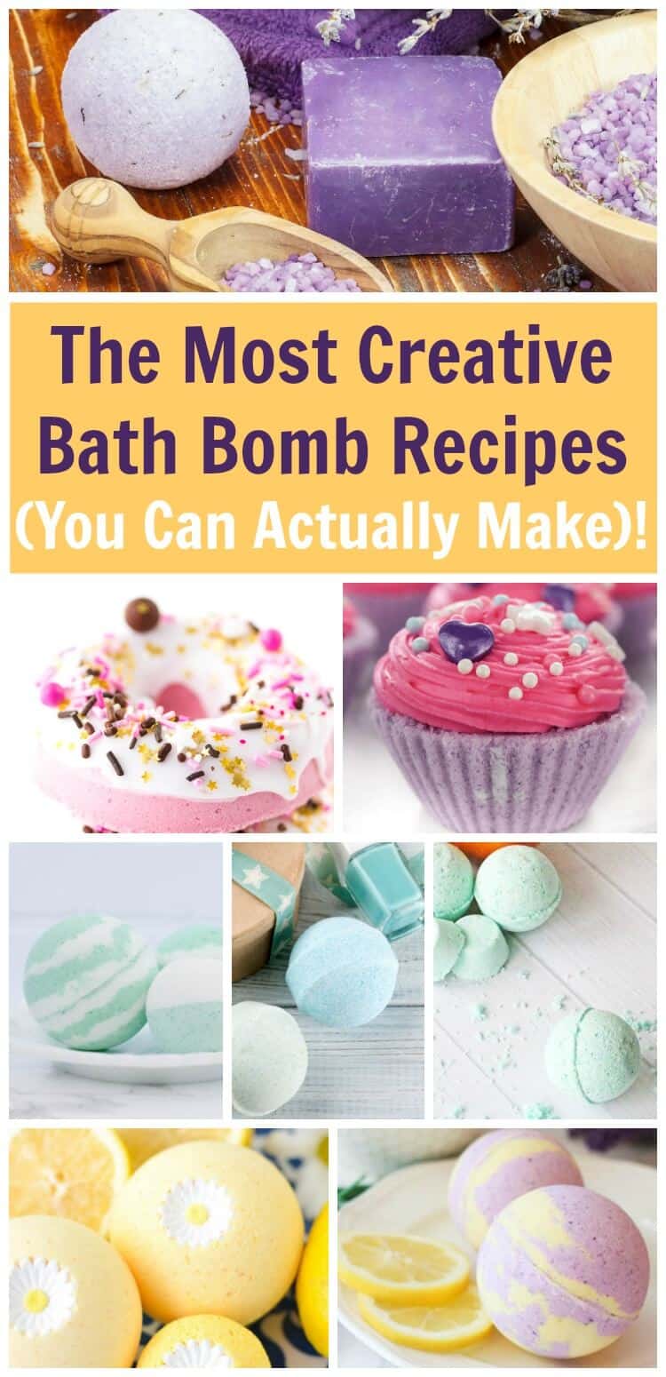 Make the most creative bath bombs with these no-fail bath bomb and shower fizzy recipes. #bathbombs #bathfizzy #diybeauty #showerfizzy #beautyDIY #beautygifts #rufflesandrainboots