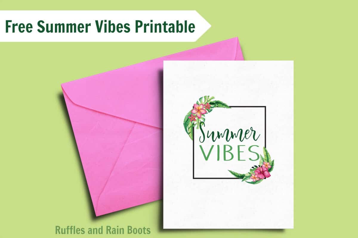 Free Calligraphy Practice with a Tropical Summer Printable