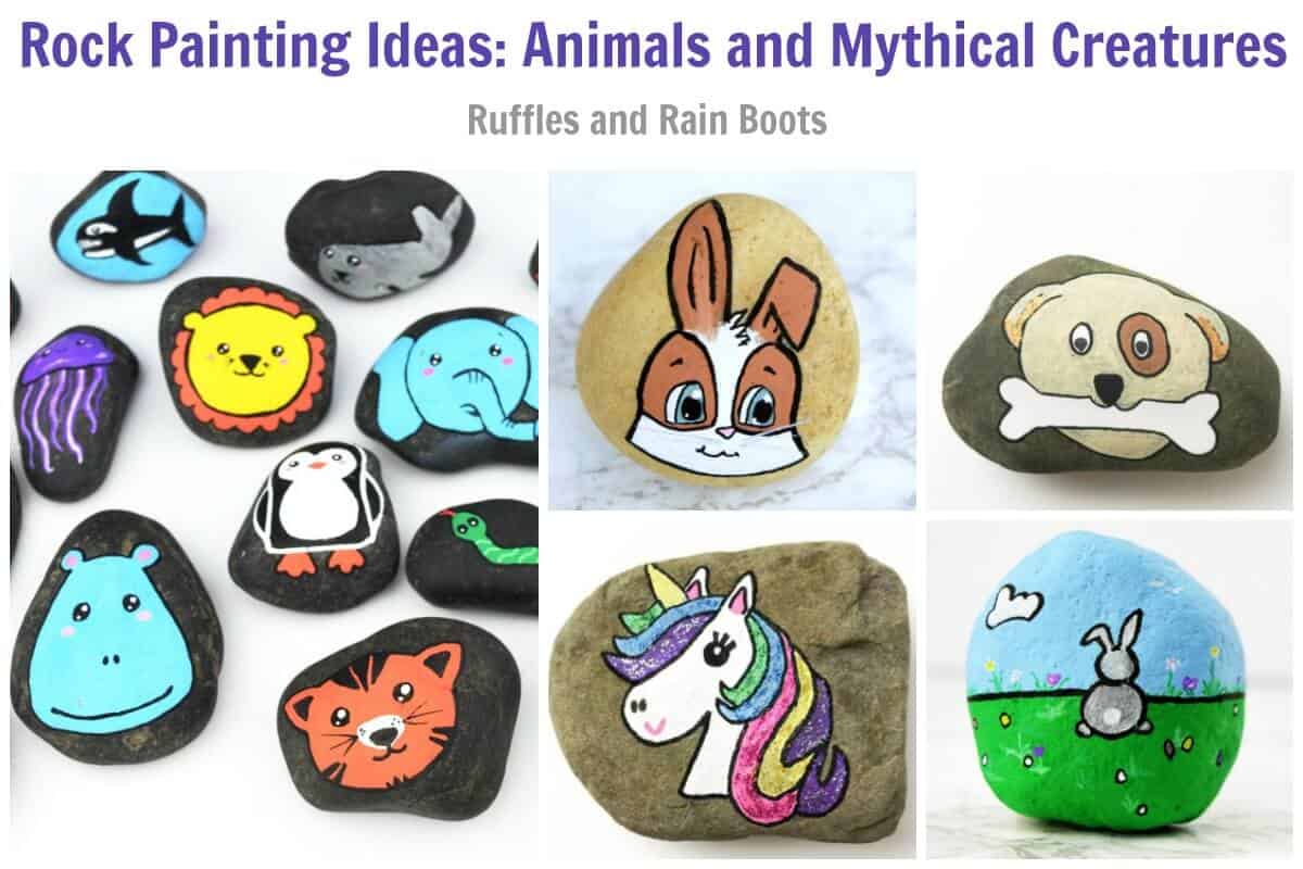 Animal Rock Painting Ideas for Kids and Adults