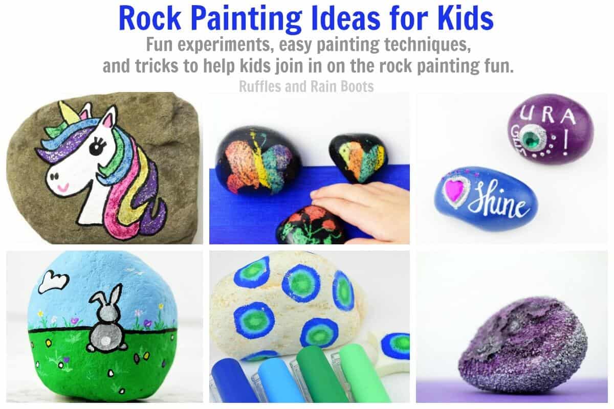 These rock painting ideas are ones kids can make themselves