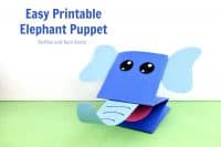 Printable Elephant Paper Puppet - So Stinking Cute!