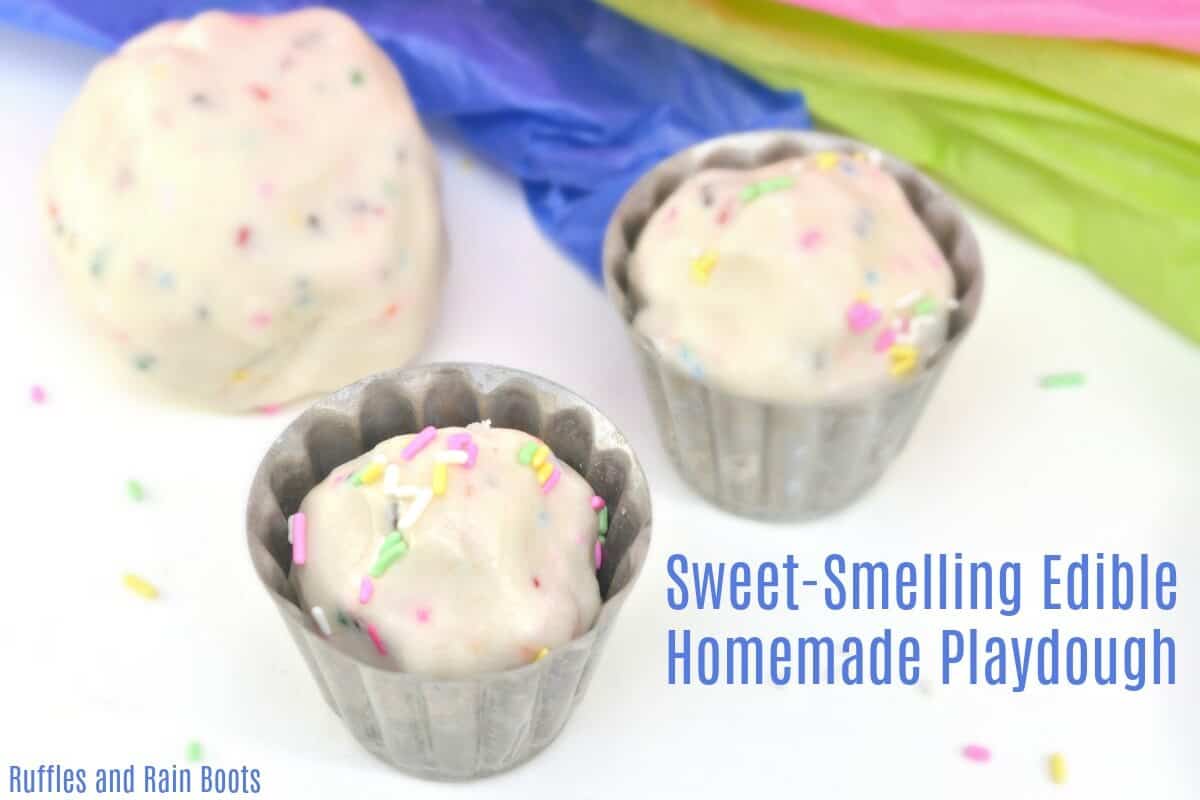 DIY Homemade Edible Playdough Play doh Play dough cake mix