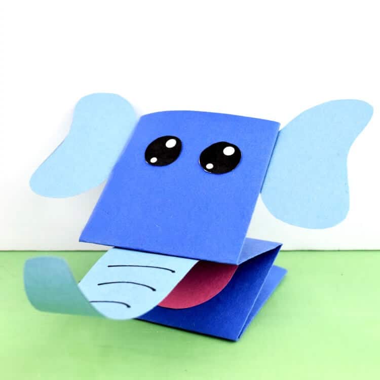 Elephant Puppet from Paper