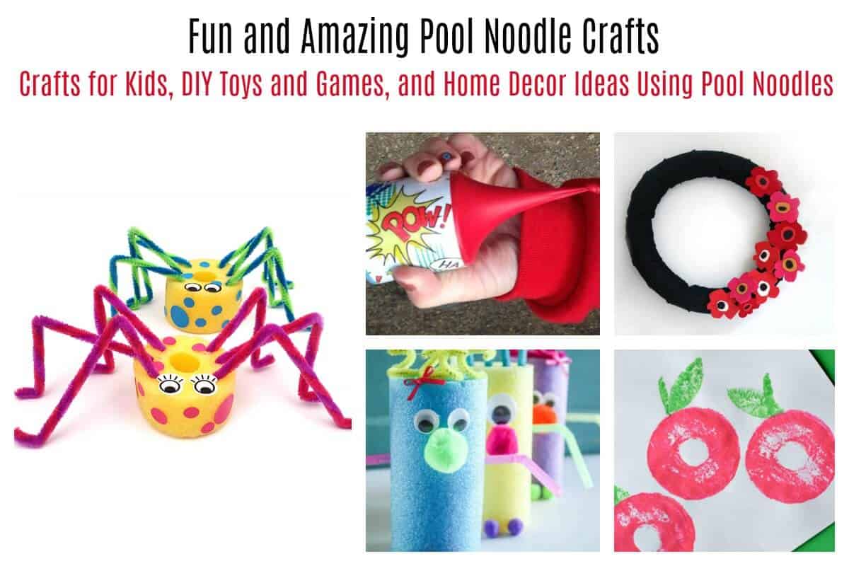 Pool noodle crafts for kids, decor, and toys