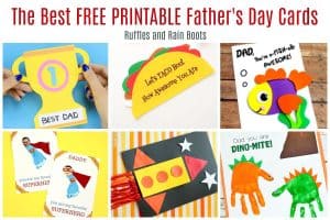 12 Free Printable Father's Day Cards - Ruffles and Rain Boots