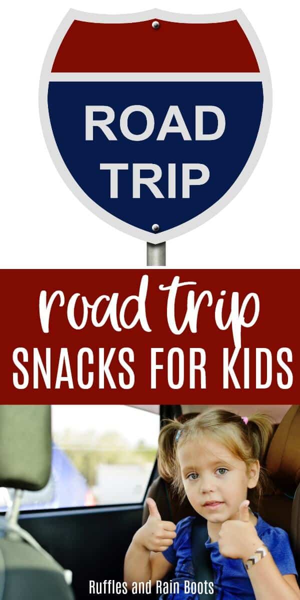 These are some of the best road trip snacks for kids that kids will actually eat. Healthy and fun car snack options don't have to be hard. #travel #roadtrip #travelingwithkids #summertravel #vacation #snacks #rufflesandrainboots