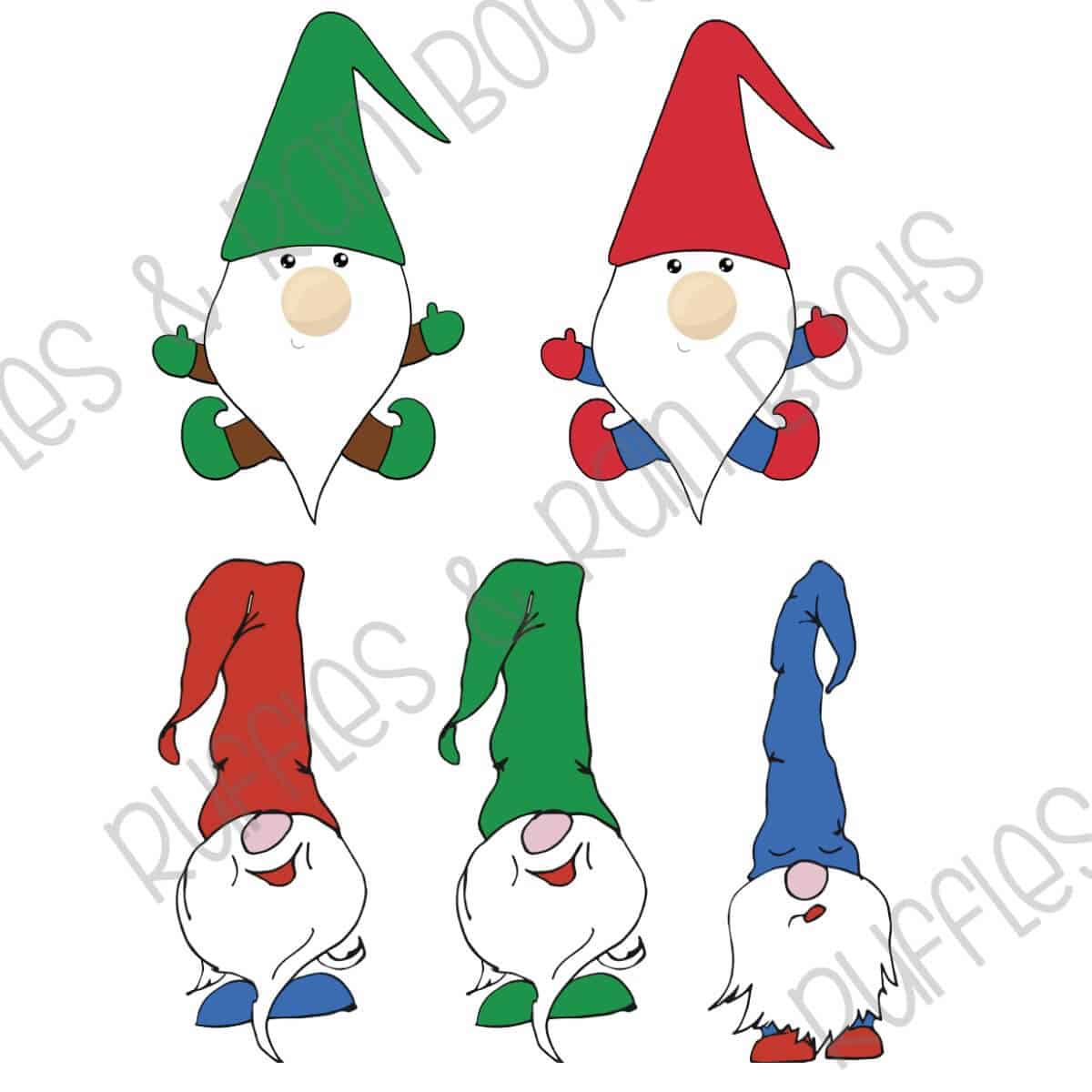 free printable garden gnome free printable Christmas gnome