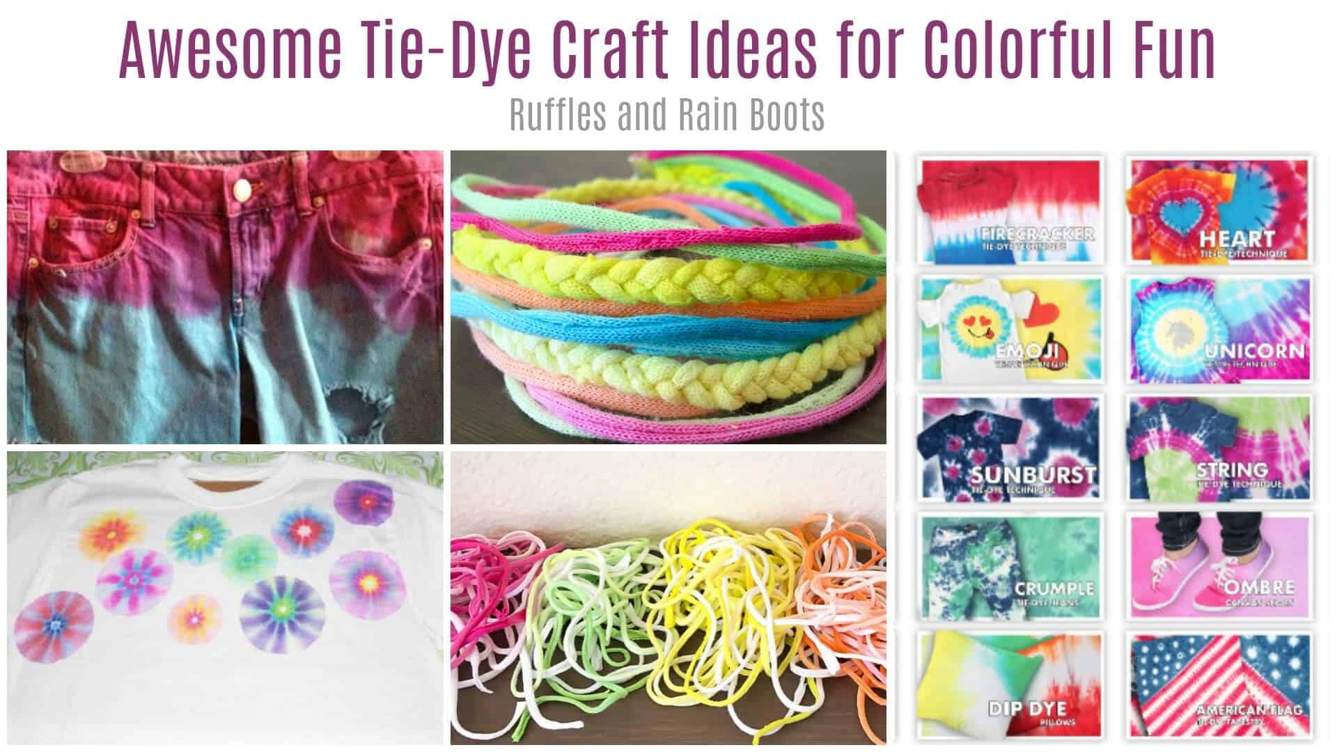 Tie Dye Craft Ideas for Colorful Science Fun