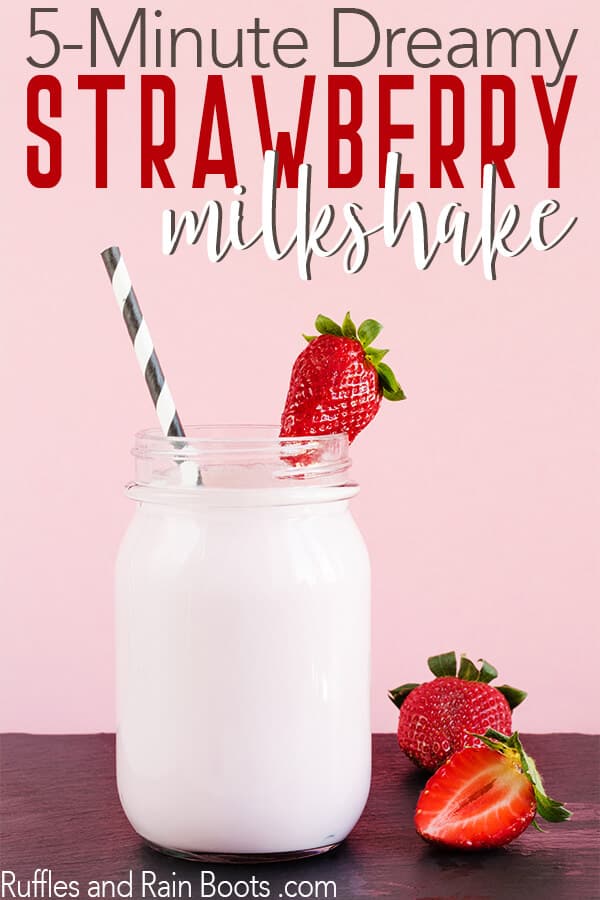 easy strawberry milkshake recipe
