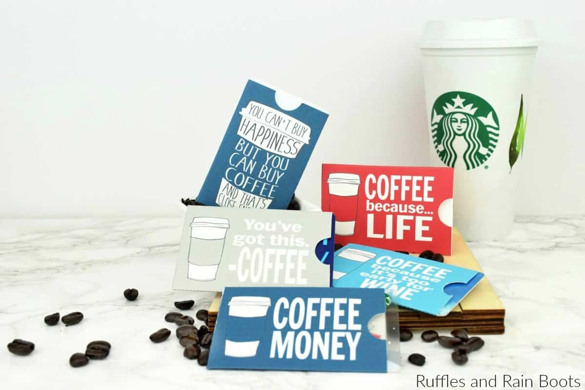 DIY Starbucks Coffee Cup Gift Card Holder