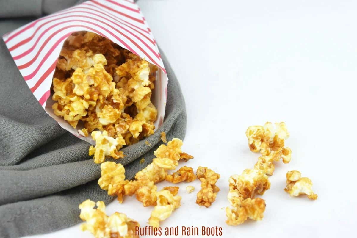 Make this easy caramel popcorn with no corn syrup