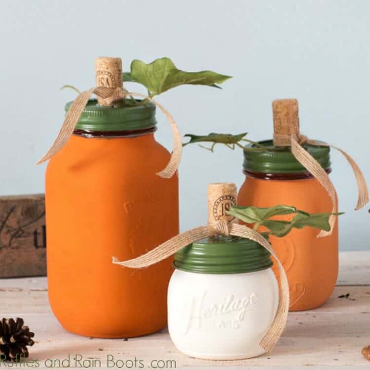 Pumpkin Mason Jar Craft and Gift Ideas
