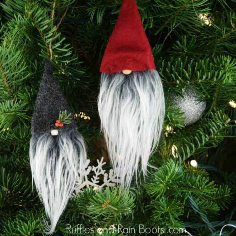 Christmas Gnome Ornaments DIY