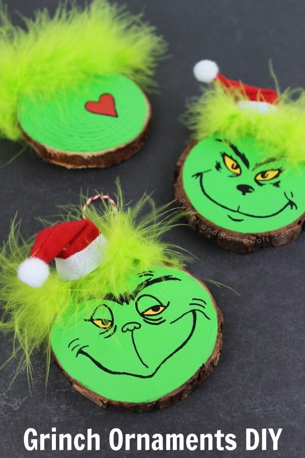 The Grinch Who Stole Christmas Ornament Craft Idea